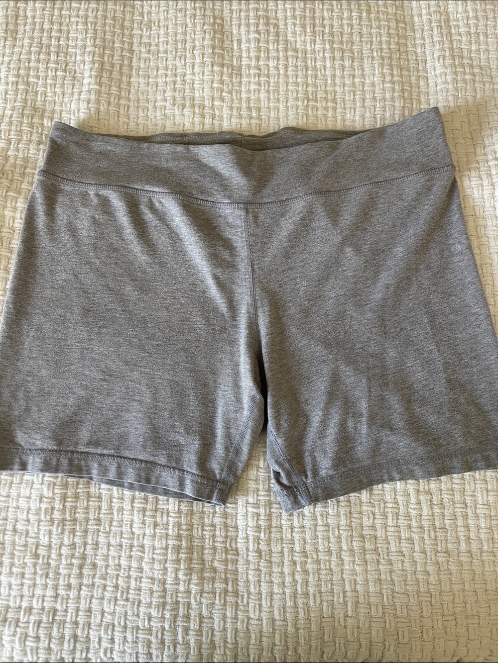 Danskin Light Gray Stretch Bike Shorts